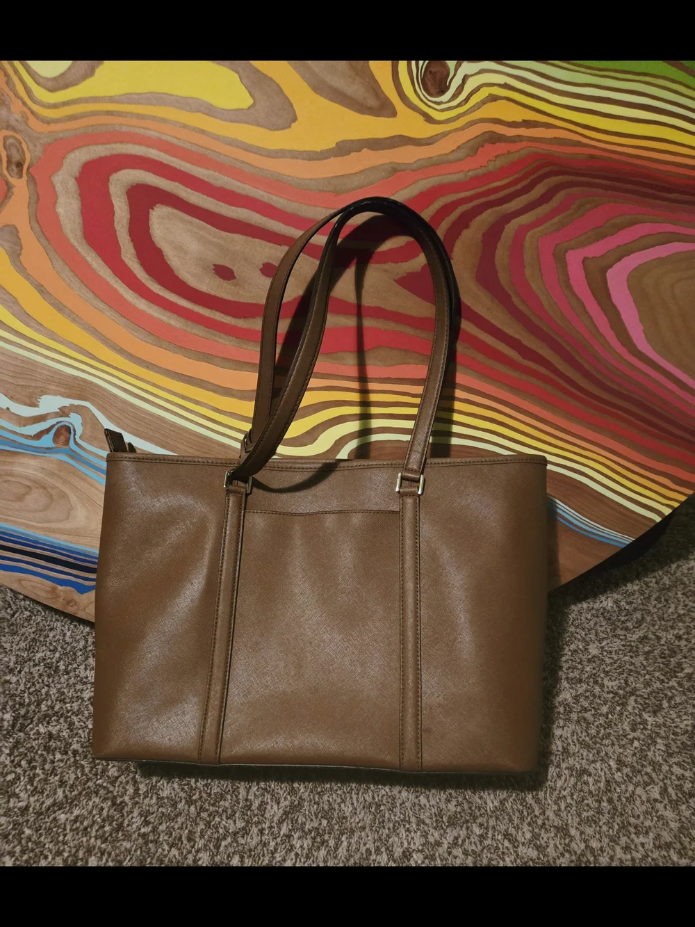 Michael Kors Brown Leather Tote Bag